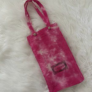 Custom Tie-Dyed Authentic Gucci Reusable Cotton Mini Shopping Tote